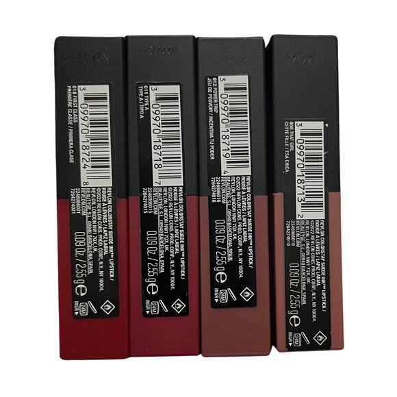 Revlon ColorStay Suede Ink Lipsticks (Lot of 4) - All New, Sealed - Reds & Pinks - Picture 8 of 9